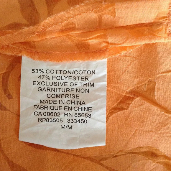 City Blues by Koret Women's Button Down Shirt Blouse Size L 3/4 Sleeve Colorful - Picture 8 of 8